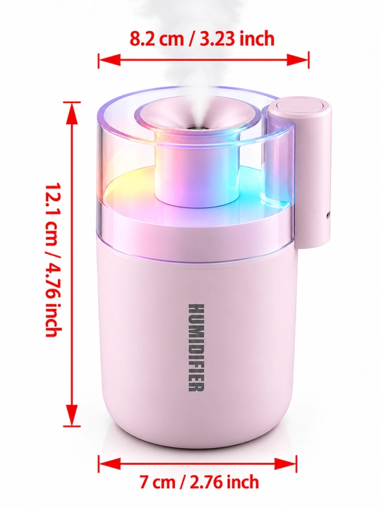 Mini Havo namlagich RGB chiroqli jim ishlayd  uy ofis va avtomobil uchun qulay va ixcham