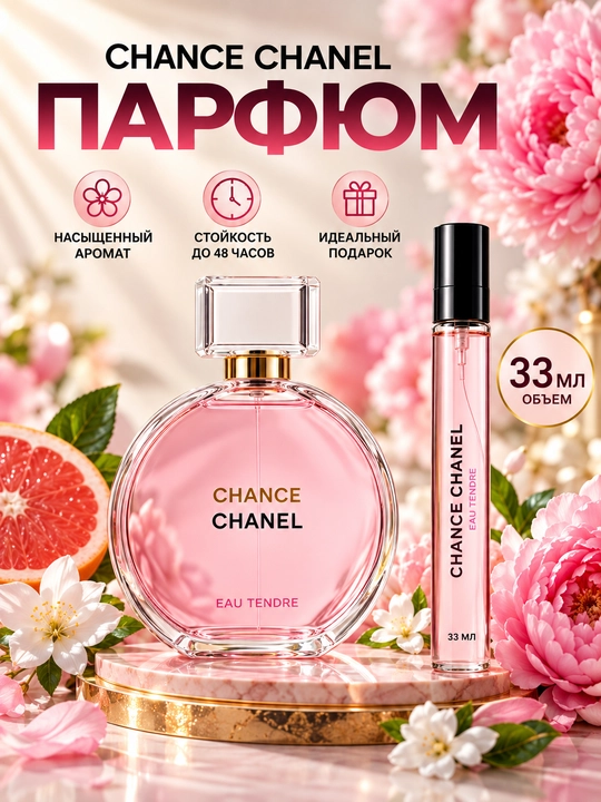 Ayollar uchun atirlar, TOMFORT, CHANELA, MISS DIOR, BOMBSHELL, 33 ml - 