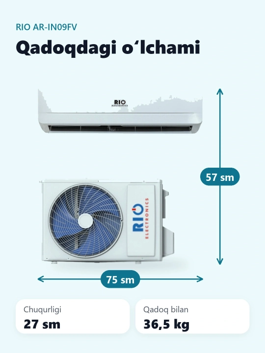 Кондиционер RIO AR-IN09FV