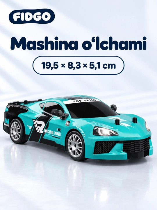 FIDGO pultli drift mashinasi, 4WD, yonuvchi faralar, 1:24 yoki mini 1:64