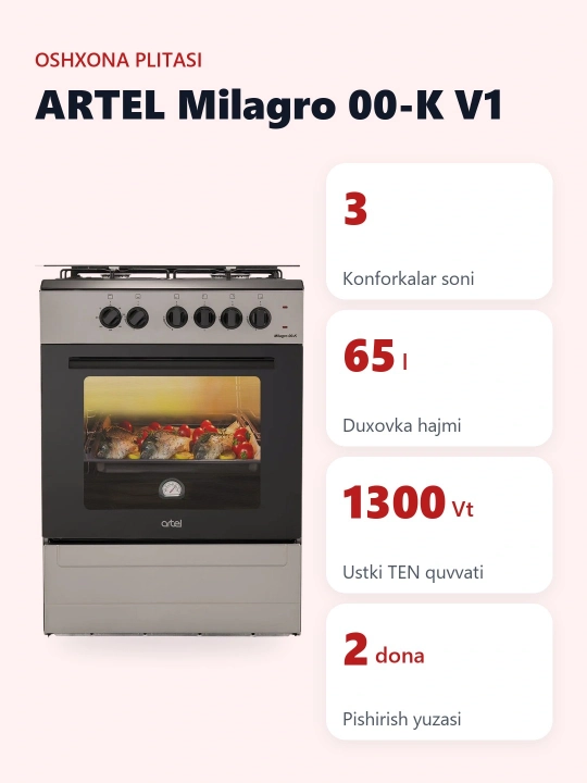 Elektr plita Artel Milagro 00-K V1