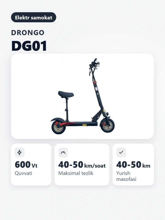 Drongo DG-01 elektr samokati