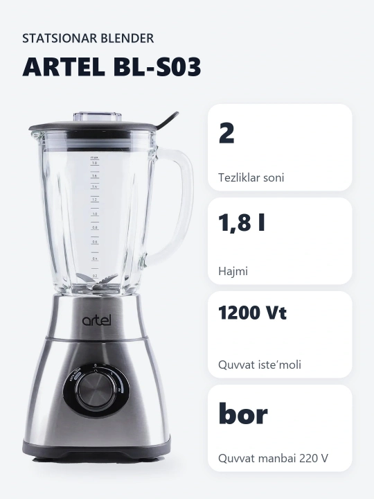 Statsionar blender Artel BL-S03