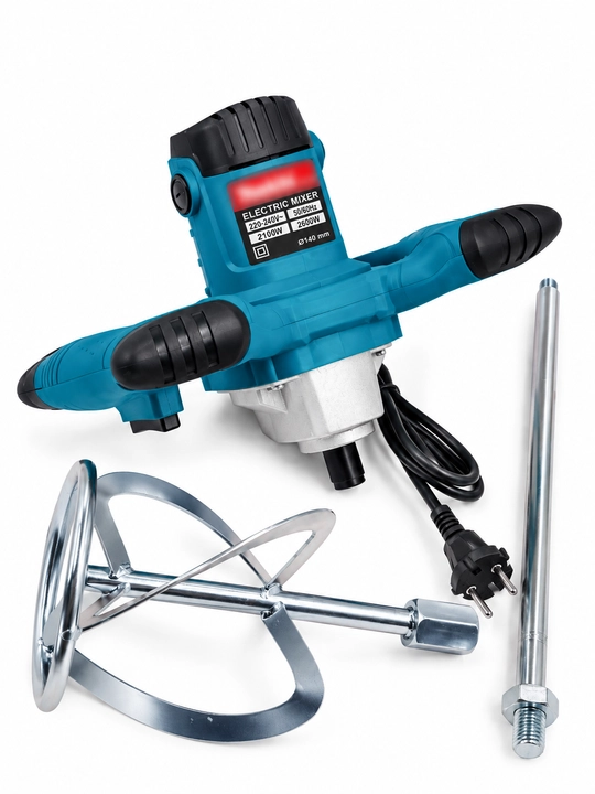 Professional elektr qurilish mikseri 2600W – ikki tutqichli