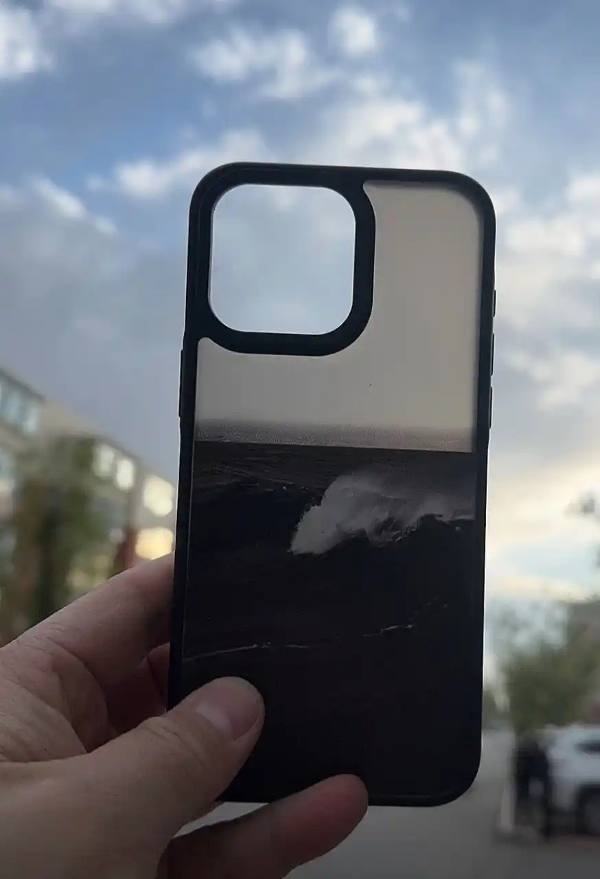 Чехол для iPhone женский прозрачный с принтом, защитой камеры