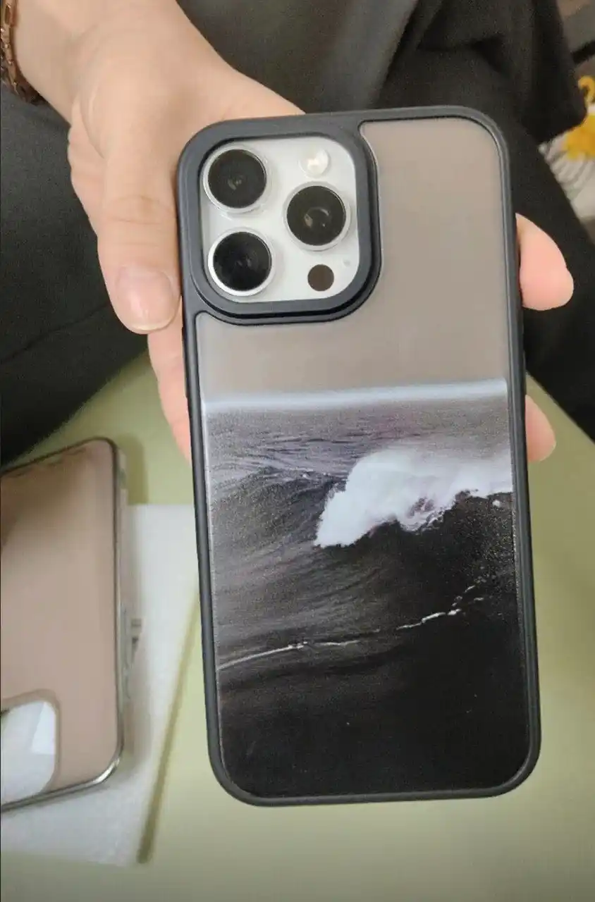 Чехол для iPhone женский прозрачный с принтом, защитой камеры