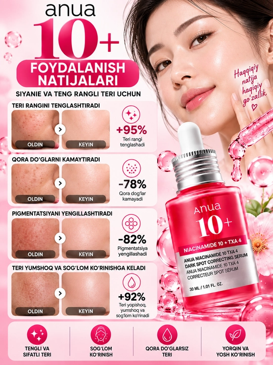 ANUA Niacinamide 10% + TXA 4% serum