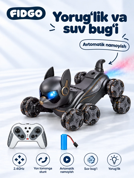 O'yinchoq radio boshqariladigan robot