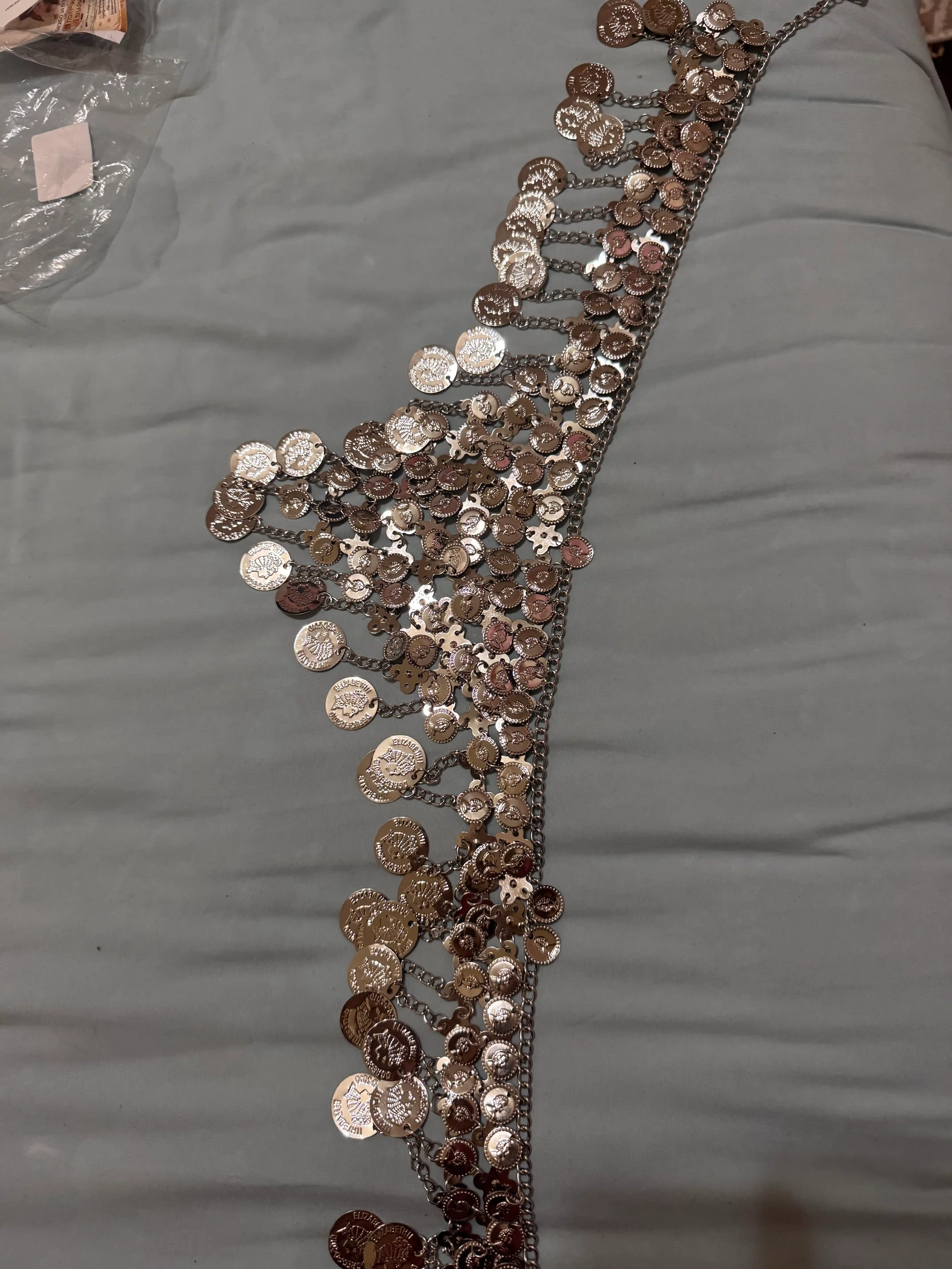Tangalar bilan arabcha belbog‘, sharqona belly dance aksessuarlari