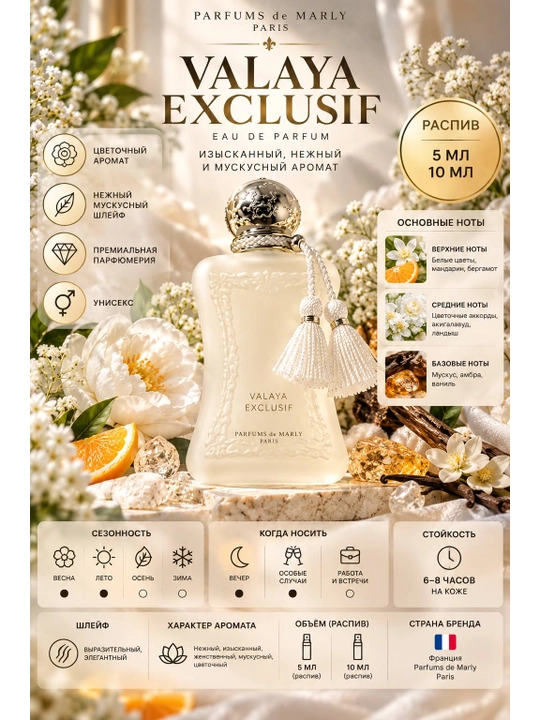 Parfums de Marly Valaya Exclusif Eau de Parfum — 5/10 мл