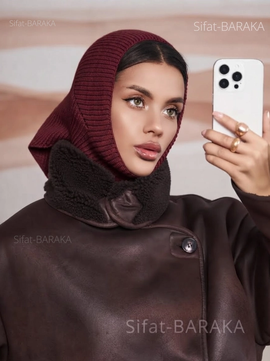 Kosinka, qishki bandana, yumshoq issiq qalpoq, ayollar va qizlar uchun shapka, to'qilgan