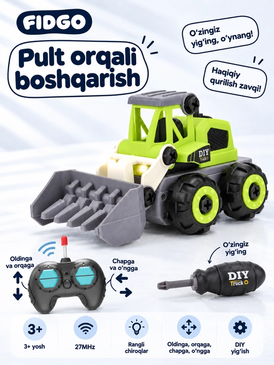 O‘yinchoq o‘t o‘chirish mashinalari, chiroqli turli modellar