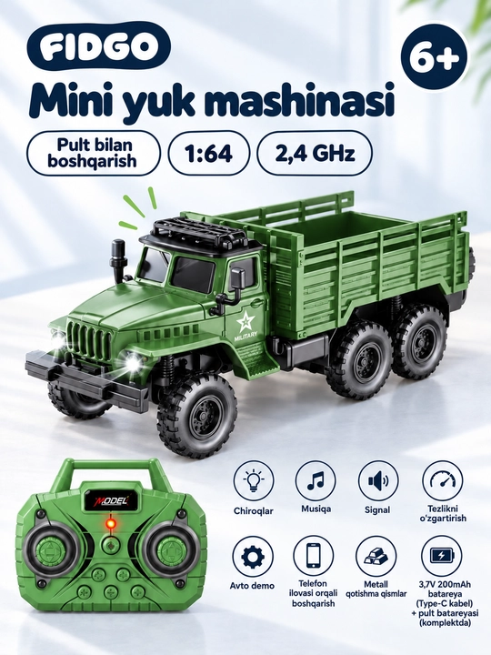 O‘yinchoq o‘t o‘chirish mashinalari, chiroqli turli modellar