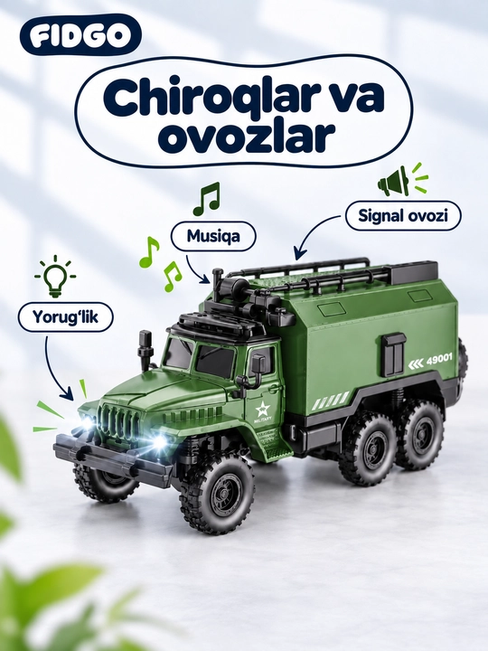 O‘yinchoq o‘t o‘chirish mashinalari, chiroqli turli modellar