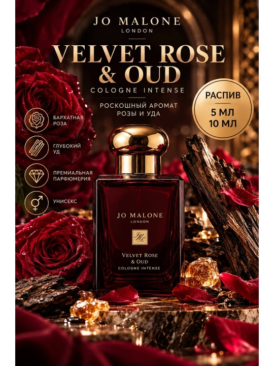 Jo Malone Velvet Rose & Oud Cologne Intense — 5/10 мл - 