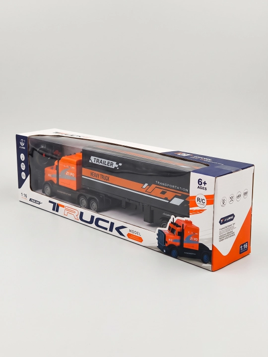 Radio boshqaruvli yuk mashinasi Ji Liang Trailer Heavy Truck 1:16, 2.4G, yorug'lik