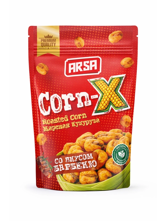 ARSA Corn-X жареная кукуруза, хрустящий снек, вкус Барбекю, 50 г - 