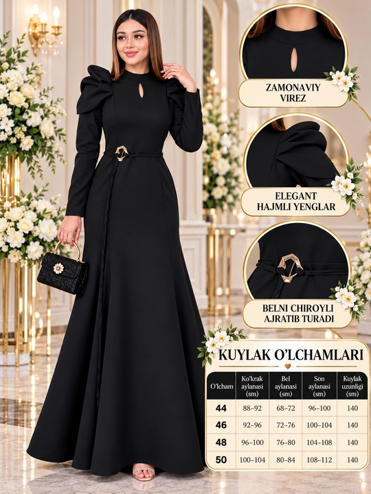 Qizlar va ayollar uchun kechki liboslar