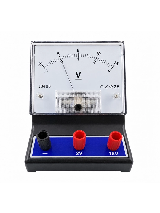 Voltmetr J0408(3V-15V):analog DC o'zgarmas tok asbobi,laboratoriya,elektronika, ta'mirlash - 