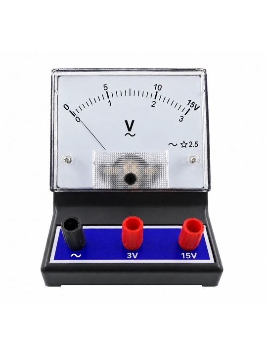 Voltmetr J0408 (3V-15V): analog AC o'zgaruvchan tok asbobi, laboratoriya, elektronika - 