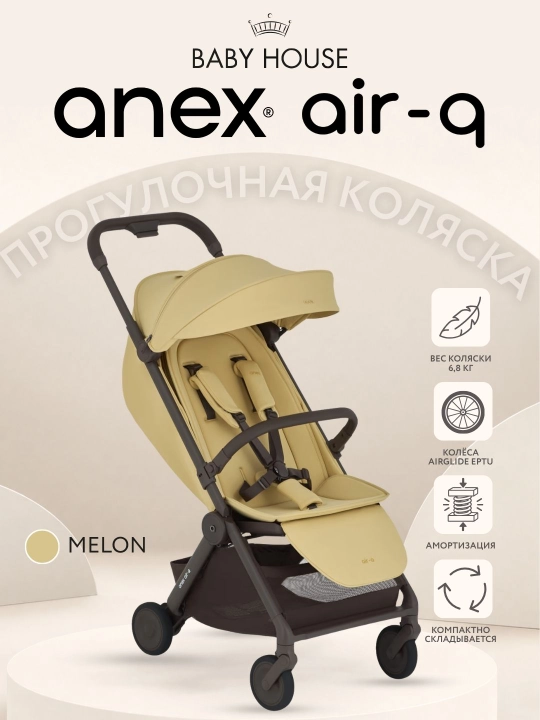 Детская коляска Anex air-Q, прогулочная, Польский бренд - 