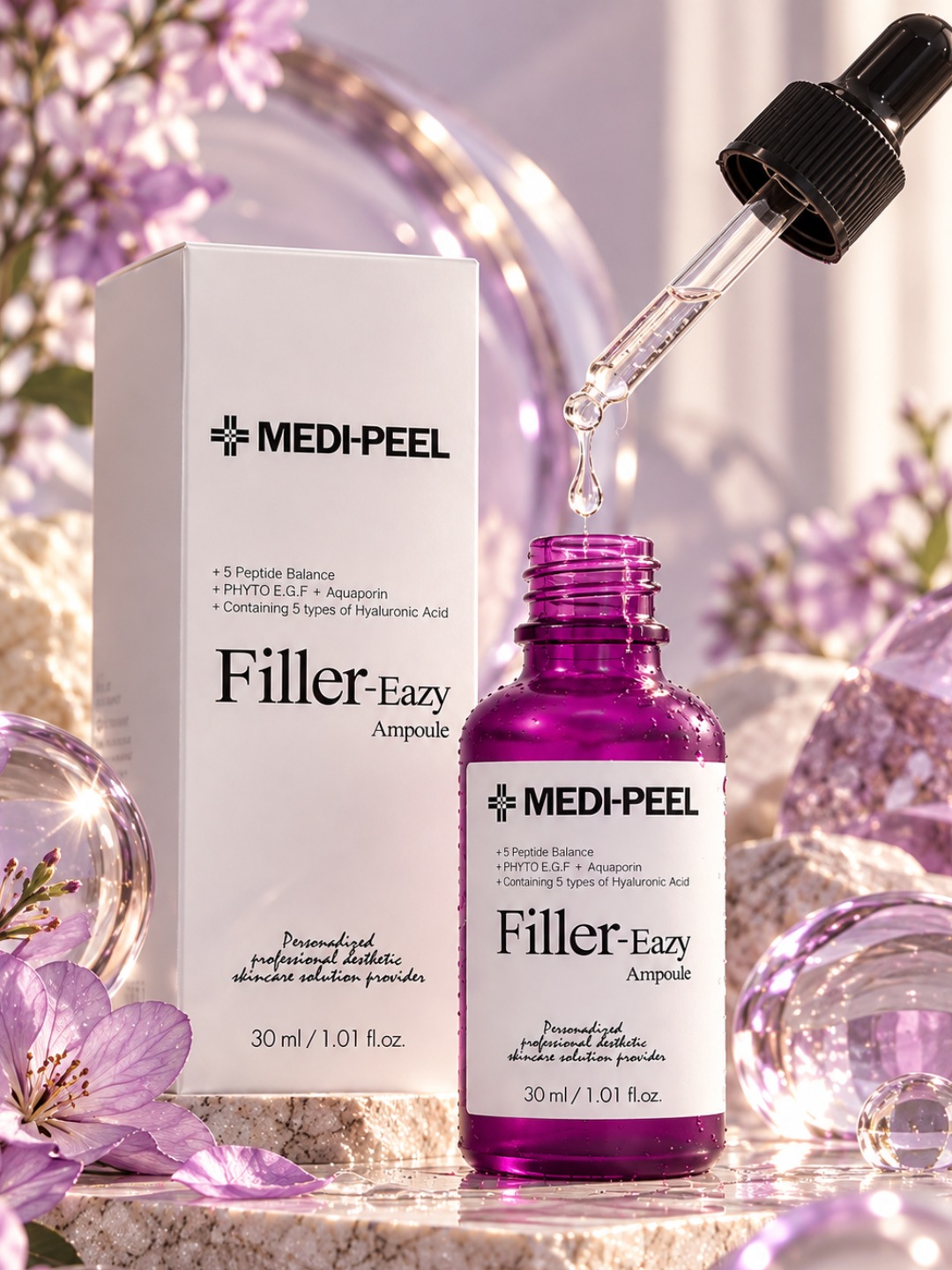 Ampula 5 peptid va gialuron kislotali-MEDI-PEEL Filler-Eazy Ampoule