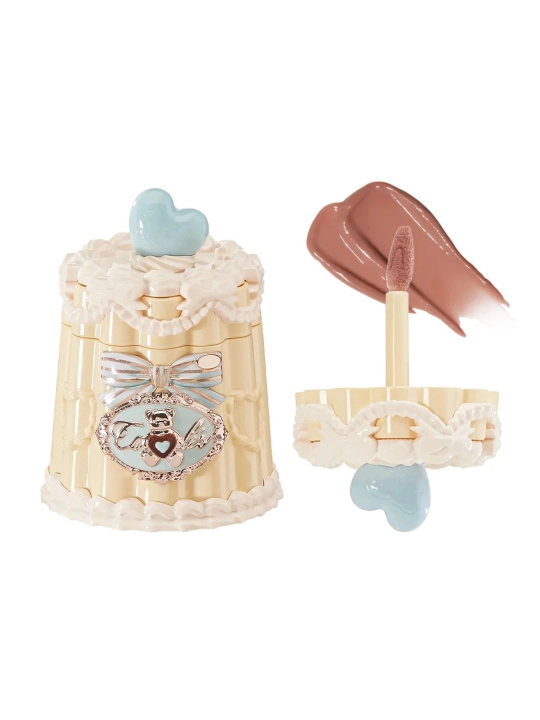 Flower Knows Sweetheart Bear seriyali lab uchun jel-tint, yorqin yaltiroq effekt - 