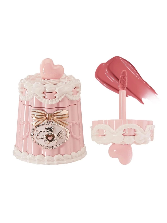 Flower Knows Sweetheart Bear seriyali lab uchun jel-tint, yorqin yaltiroq effekt - 