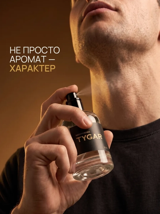 TYGAR uniseks atiri, 30 ml — yangi sitrusli-yog‘ochsimon hid