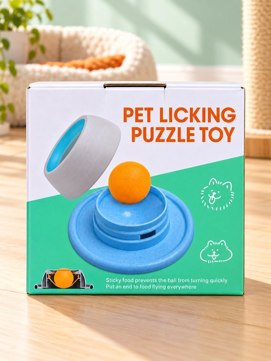 Mushuklar va mushukchalar uchun Pet Licking Puzzle o‘yinchog‘i bilan interaktiv o‘yinchoq - 
