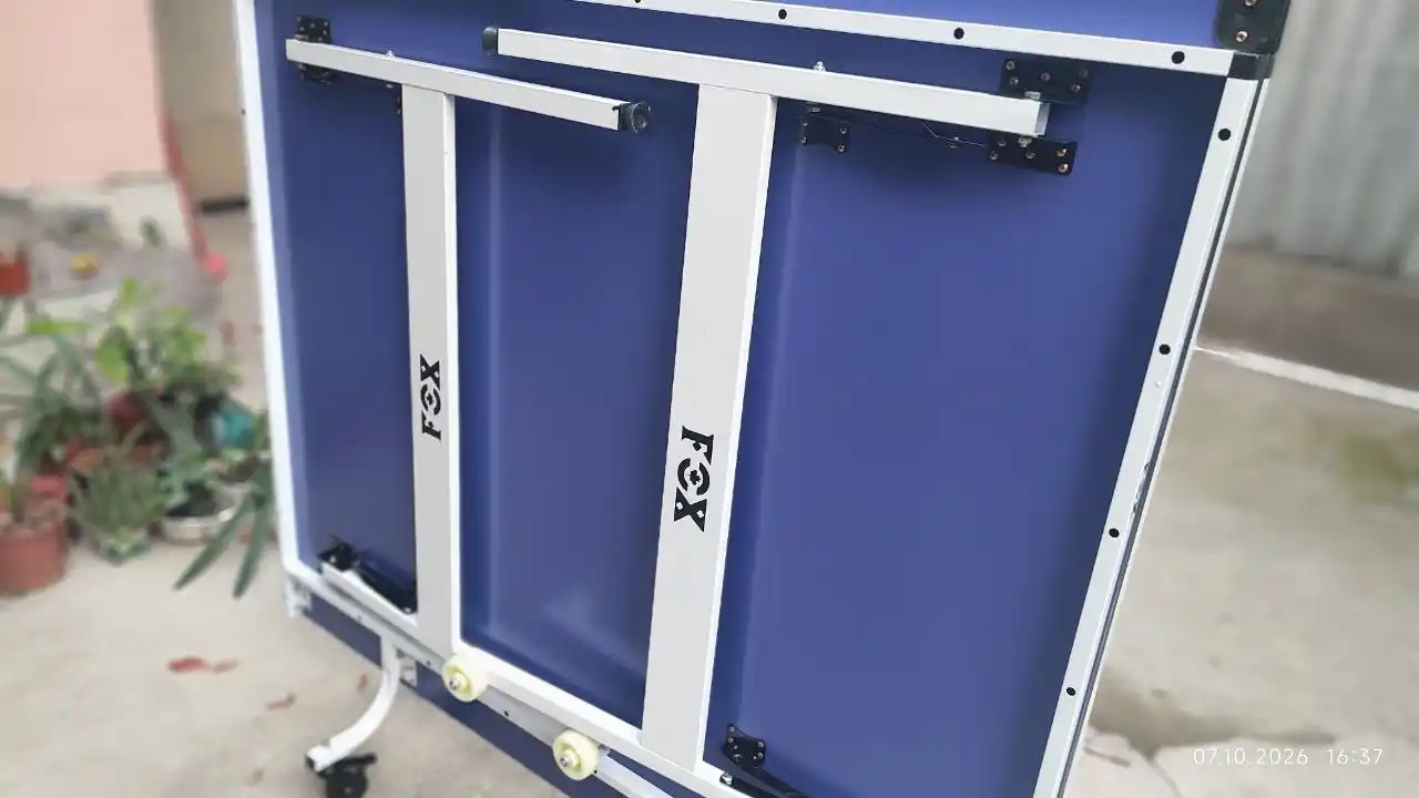 Stol tennisi Stol o'lchami: 274 x 152.5 x 76 sm MDF Stol og'irligi: 68 kg