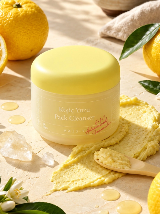 Yuzu ekstraktli tozalovchi maska-skrab-AXIS-Y Kojic Yuzu Pack Cleanser