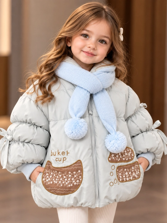 Детская одежда, тёплая куртка для девочек, зимняя куртка, 1–5 лет