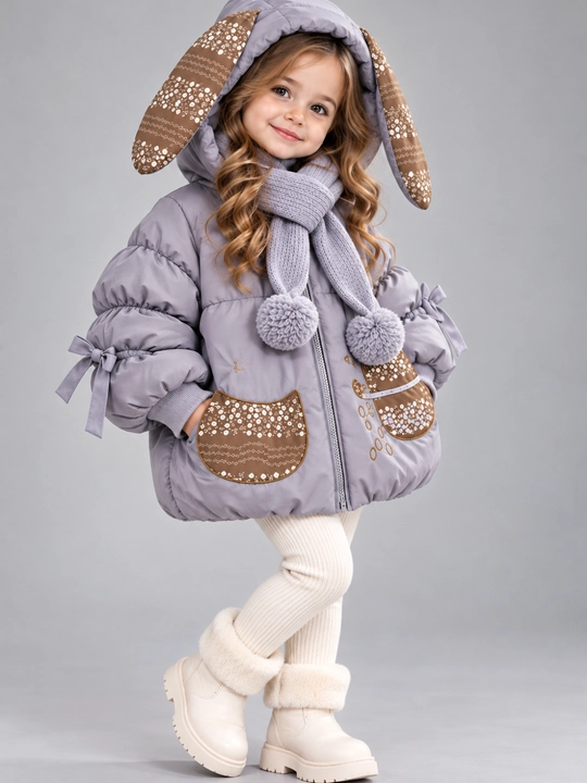 Детская одежда, тёплая куртка для девочек, зимняя куртка, 1–5 лет