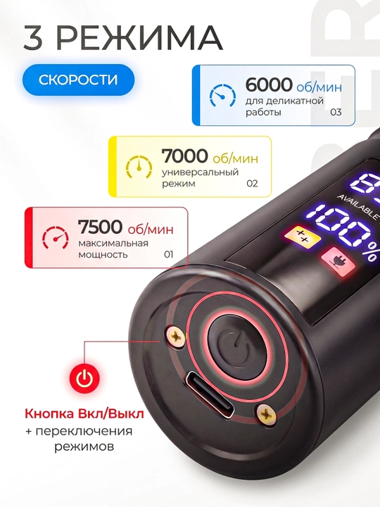 Триммер машинка для стрижки волос бритья бороды