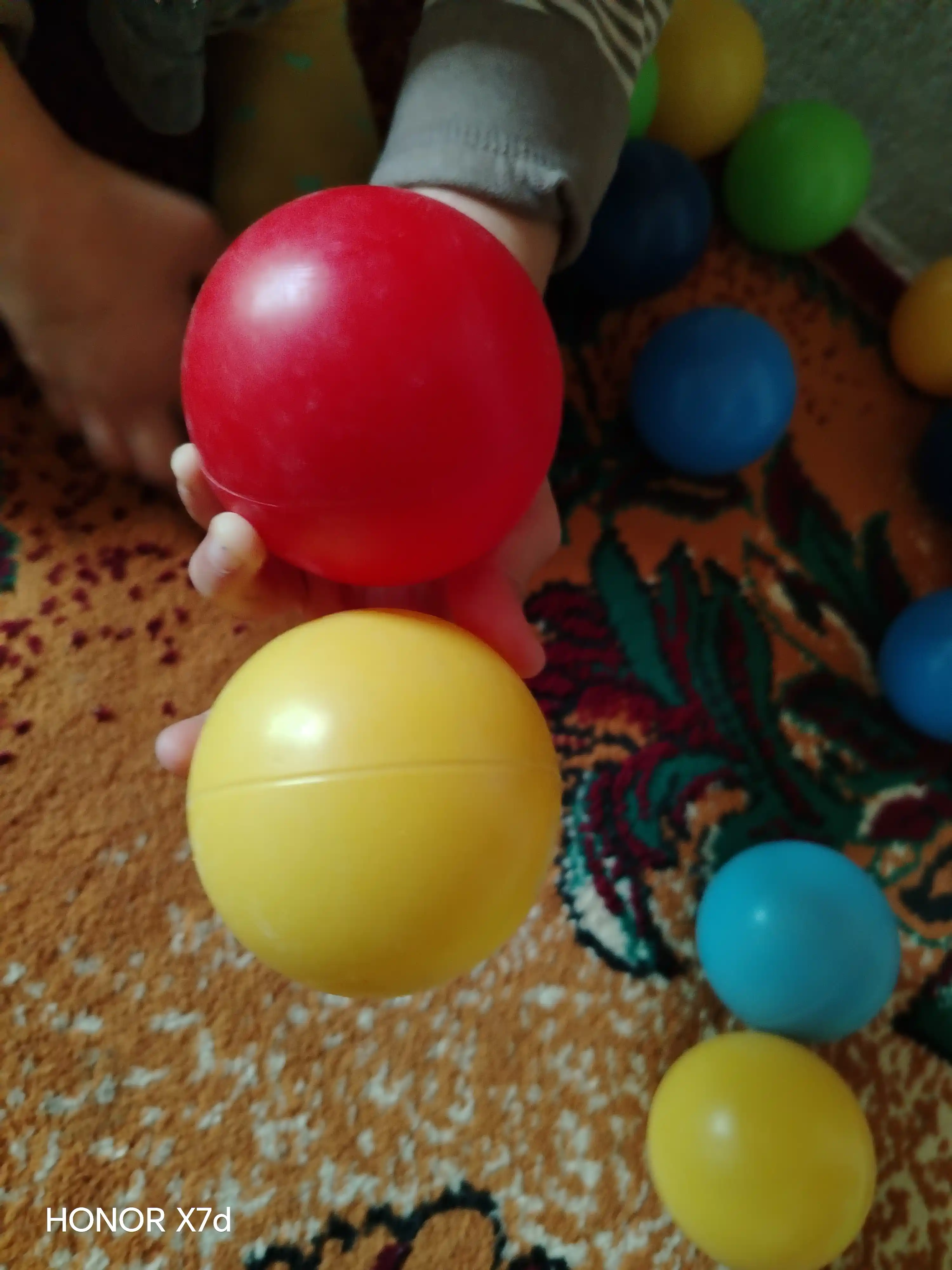 Мячи, 7 см, безвредные для детей, цветные, 10, 30, 50, 100 штук