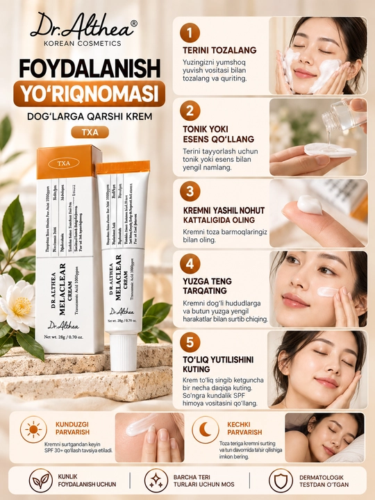 Dr.Althea Melaclear Cream — крем против пигментации для лица, 20 г