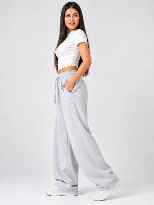 Ayollar jogger shimlari oversize 42–50, keng shalvar shim bahor-yoz-kuz