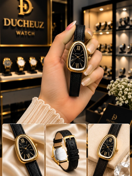 Женские наручные часы BVLGARI — элегантный классический дизайн, кварцевый механизм - 