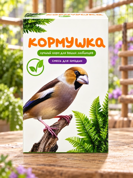 "Kormushka" ozuqasi - amadin uchun aralashma, 500 g - 