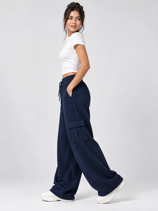 Ayollar jogger shimlari oversize 42–50, keng shalvar shim bahor-yoz-kuz