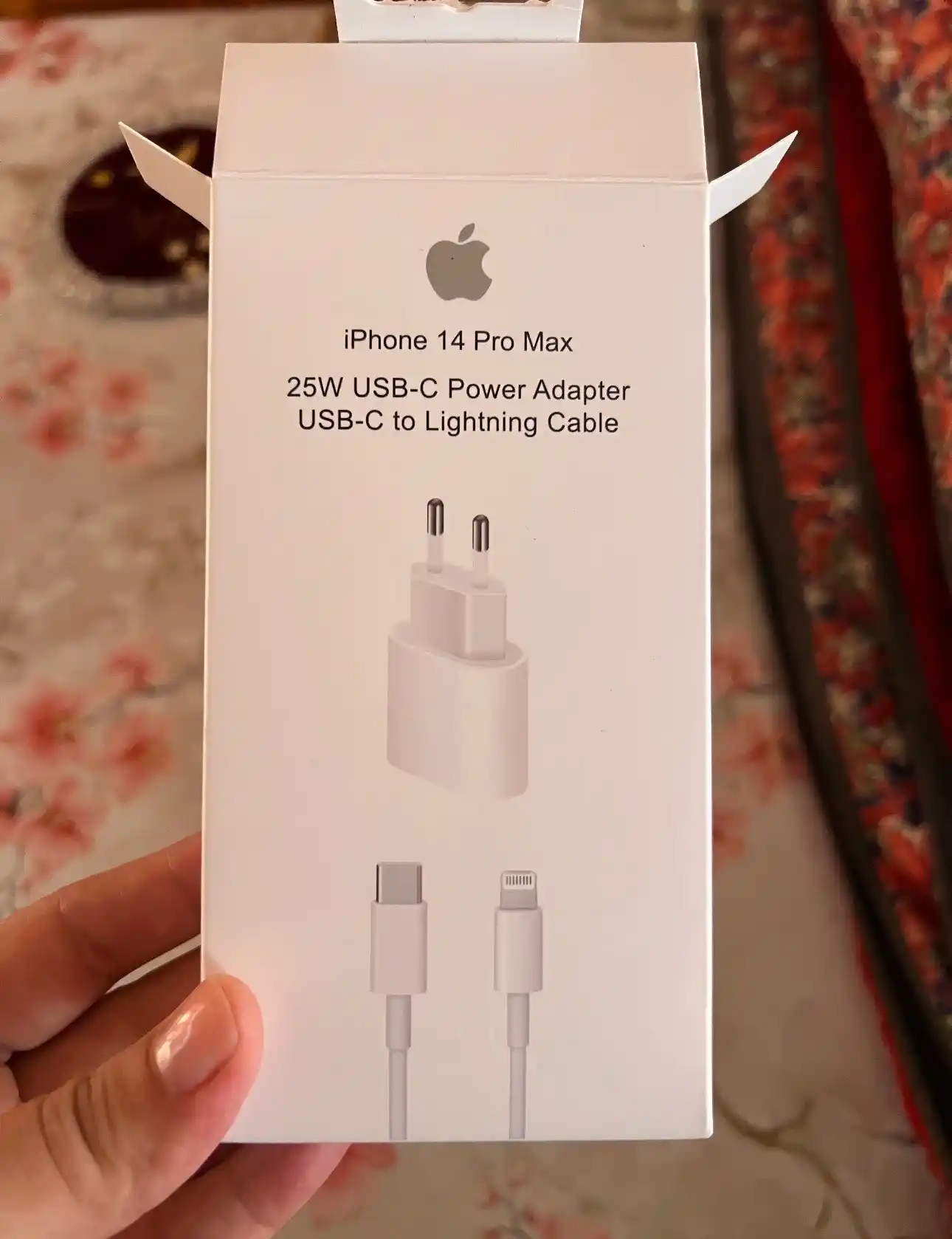 Зарядное устройство для iPhone, быстрая зарядка 25 Вт, с кабелем Type-C — Lightning