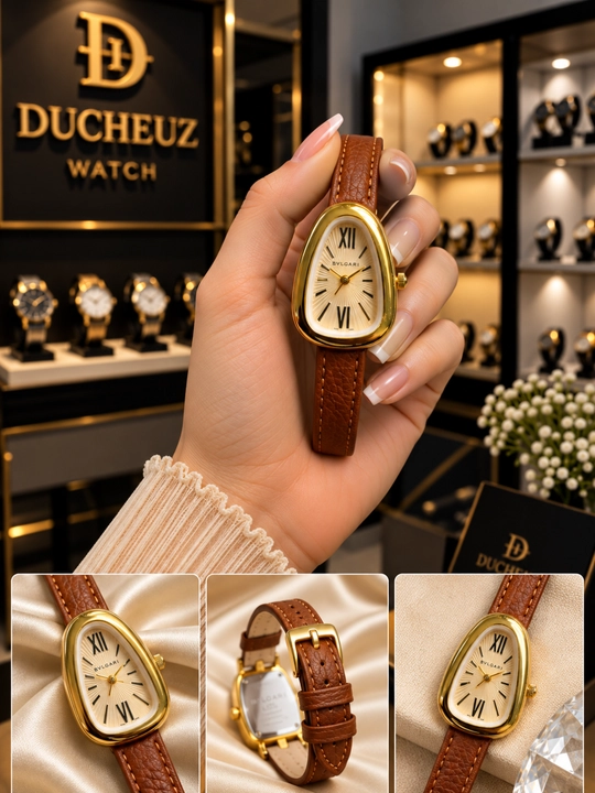 Женские наручные часы BVLGARI — элегантный классический дизайн, кварцевый механизм - 