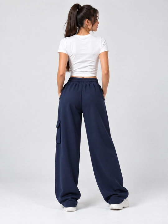 Ayollar jogger shimlari oversize 42–50, keng shalvar shim bahor-yoz-kuz