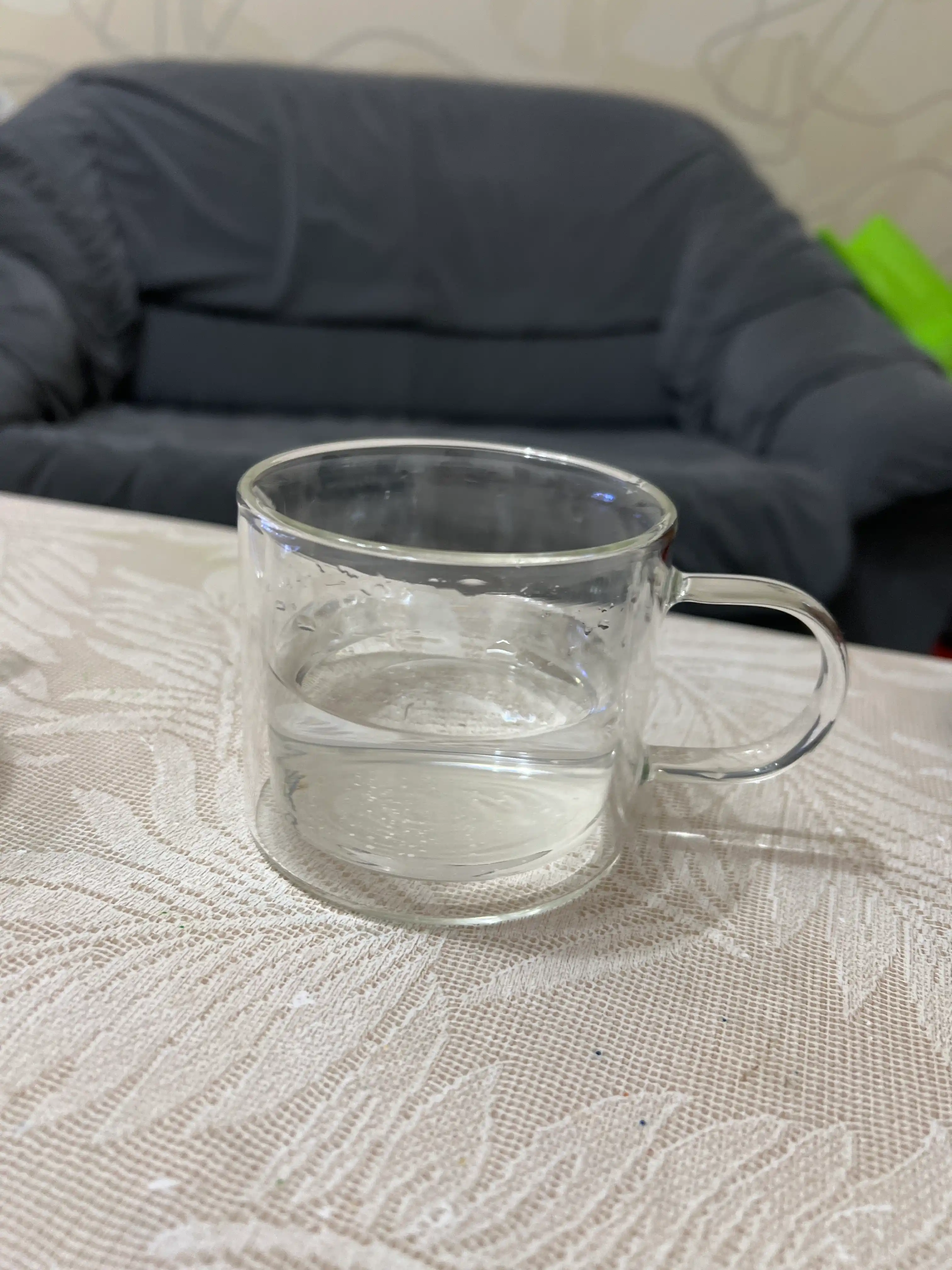 Ikki devorli shisha krujka