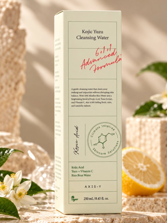Yuz uchun mitsillyarka -AXIS-Y Kojic Yuzu Cleansing Water