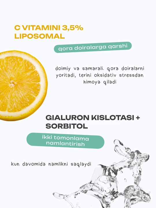 THE U Open Eye Roll-Gel ko'z atrofi uchun gel-roller, 20 ml
