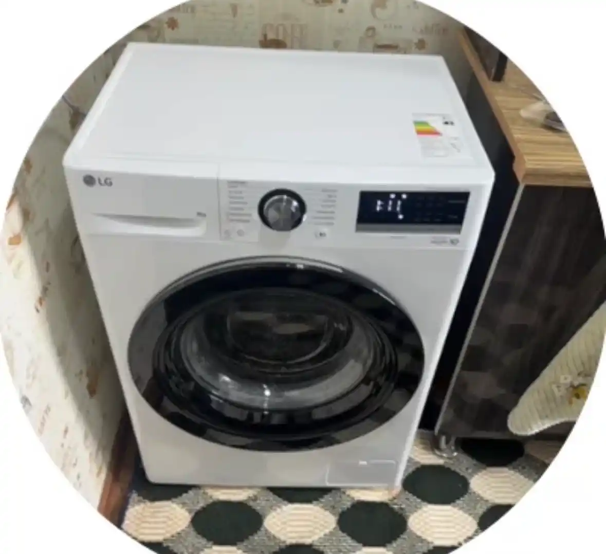 Kir yuvish mashinasi LG F2V3PS6, Inverter, AI DD, 8 kg