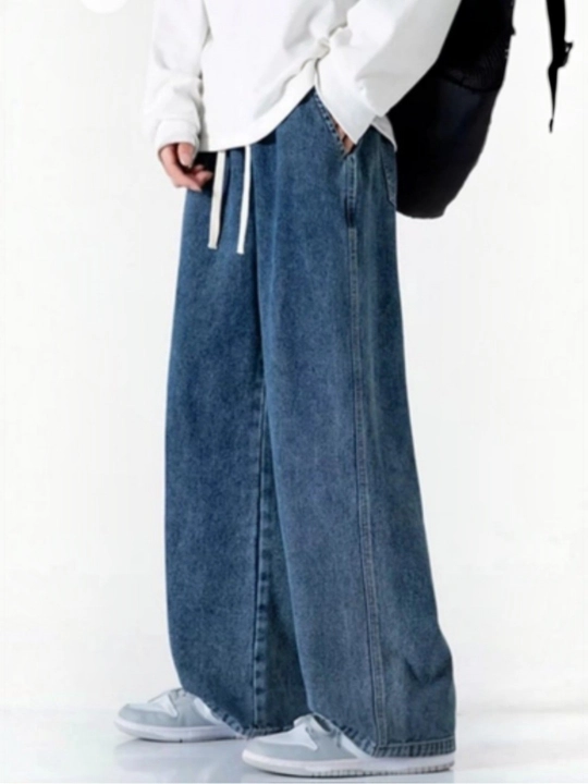 Мужские широкие джинсы в стиле Baggy оversize