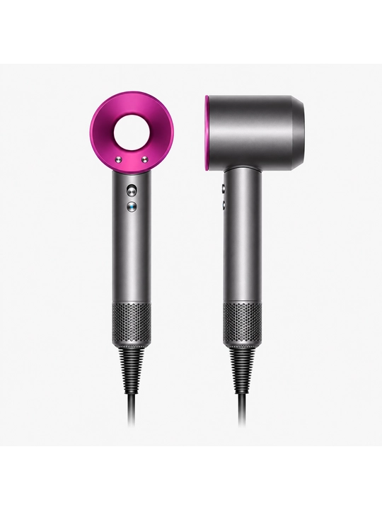 Parraksiz fen Leafless Hair Dryer, 3 harorat, 3 tezlik, nasadkalar bilan